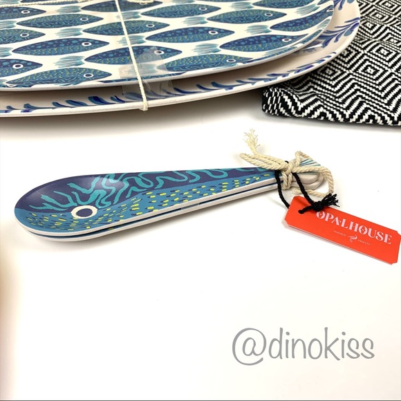 OPALHOUSE 4 piece Fish Platter and Serveware Set - Picture 5 of 8